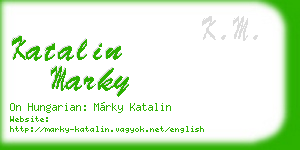 katalin marky business card
