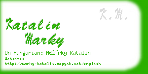 katalin marky business card